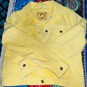 Michael Kors Denim Yellow Jacket